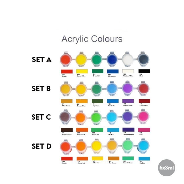 

Cat Acrylic Set 6 Warna 3ml REC Renteng Cat Akrilik Canvas Paint Color Pewarna Kanvas Melukis Botol Kaca Warna Warni Aneka Macam Warna Peralatan Perlengkapan Menggambar Lukisan Mewarnai Kualitas Produk Bagus Tri Tunggal Malang