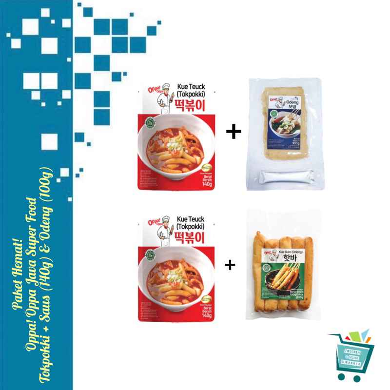 

PAKET HEMAT!!! | Tokpokki + Saus + Odeng / Oppa Tokpokki / Oppa Odeng Java Superfood