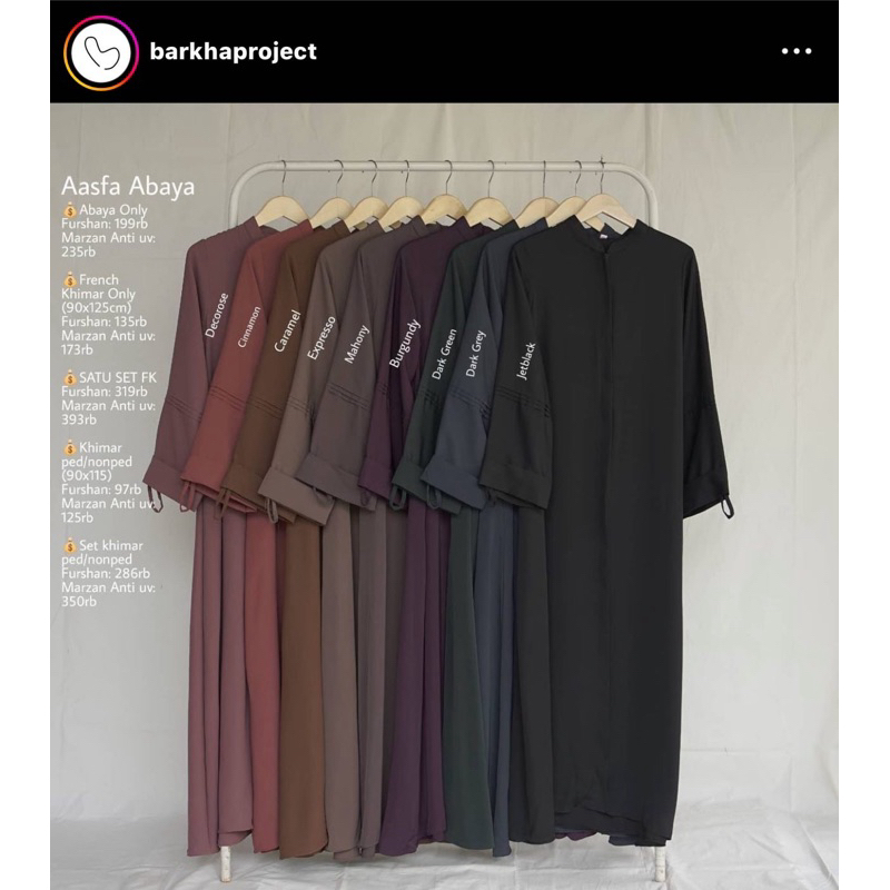 Preloved Aasfa Abaya by Barkha Project