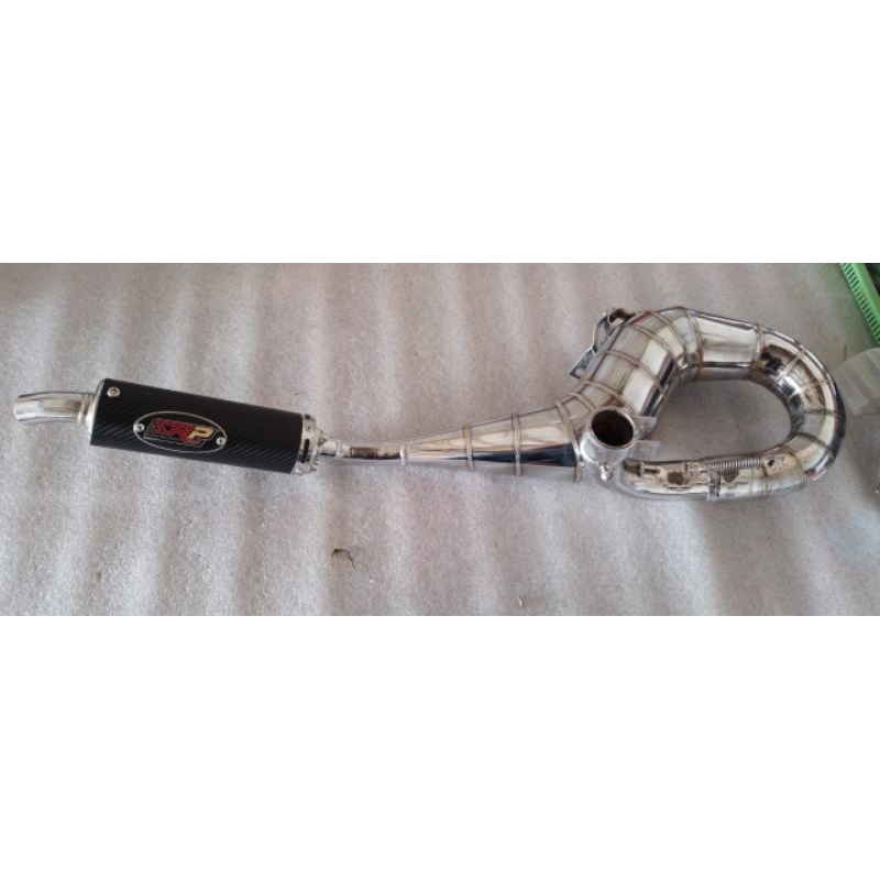 knalpot racing vespa srp buang kanan