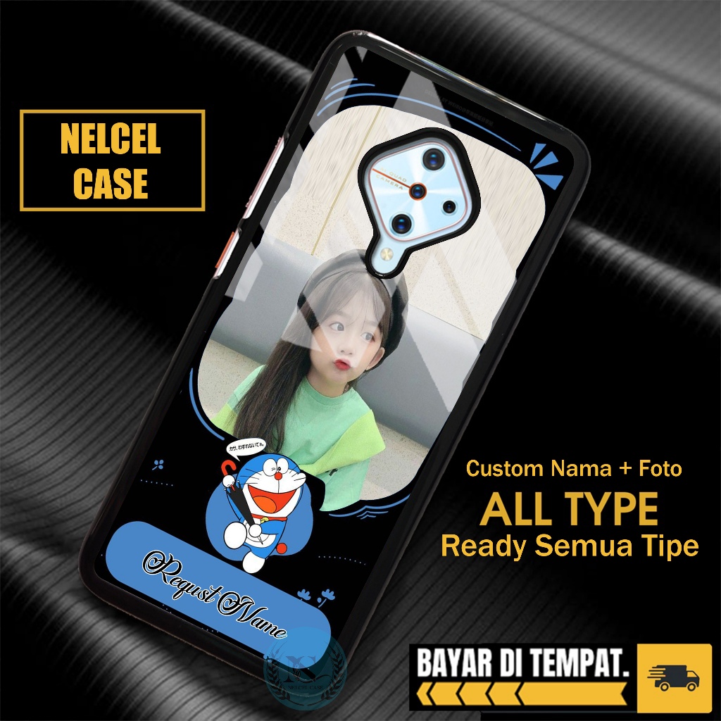 Nelcel Case Custom Foto dan Nama Vivo S1 PRO Y20 Y20i V19 Y30 Y50 V17 Pro S1 Pro V15 Pro Z1 Pro Back