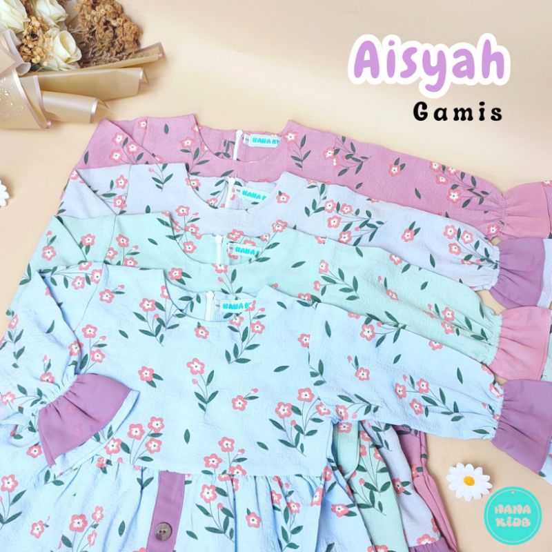 Gamis anak/Gamis lucu/Gamis harian/Baju muslim anak/gamis lebaran anak