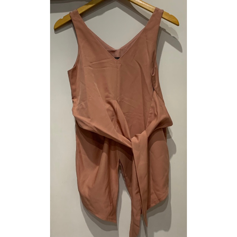 preloved Blouse Le Bijou warna nude ukuran S