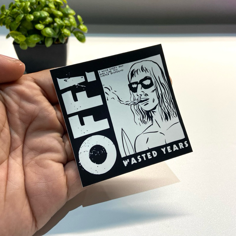 

STICKER OFF! WASTED YEARS DESIGN