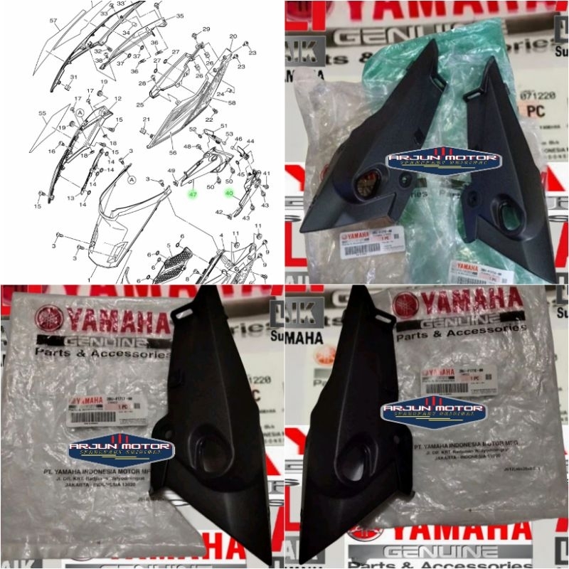 cover lampu sein belakang xride 115 x ride 115 original yamaha