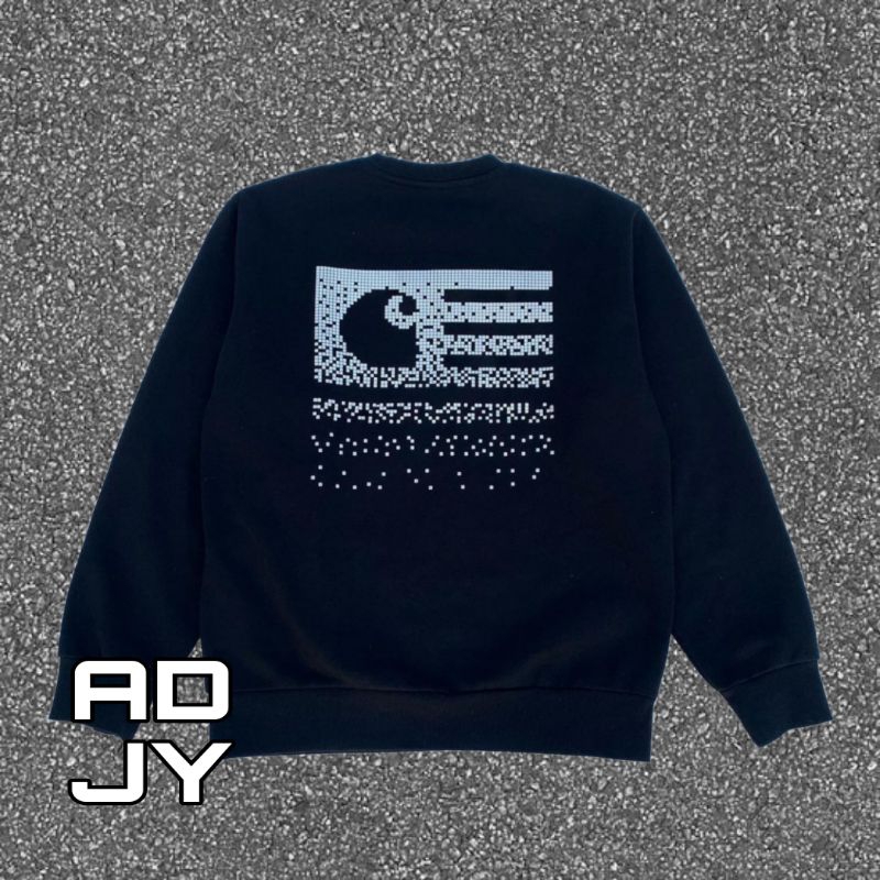 CREWNECK CARHARTT05 WIP STATE FADE PREMIUM | JAKET PRIA WANITA TERBARU KEKINIAN | IMPOR MURAH BERKUA