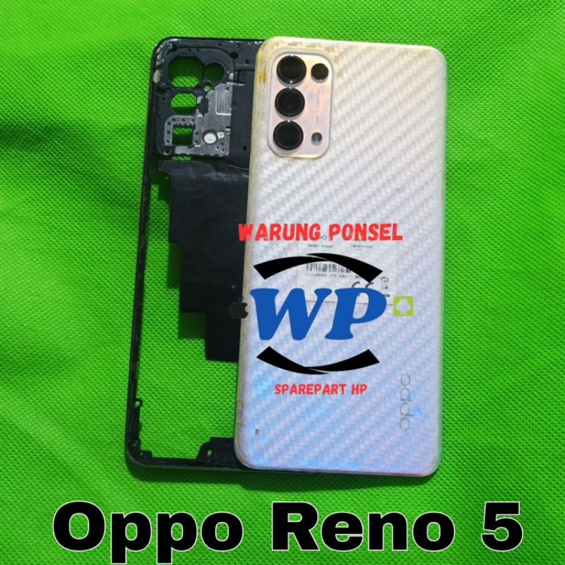 TULANGAN TENGAH KACA KAMERA OPPO RENO 5 CPH2159 ORI COPOTAN BONUS BACKDOOR LAYAK PAKAI