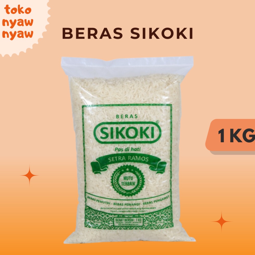 

PROMO ALE Ojol Beras Sikoki 1kg Beras 1kg Beras Ramos