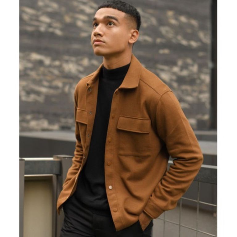 Sale trx3u8Ti SHACKET JACKET PLEECE  JAKET PRIA KEMEJA POLOS