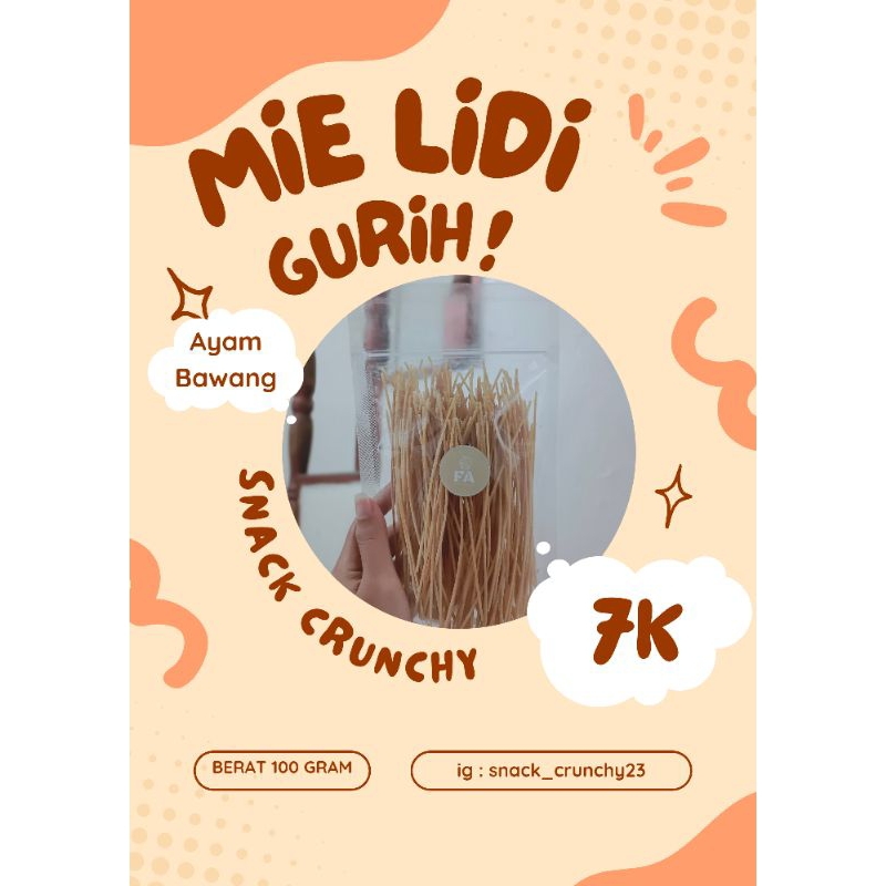 

Mie lidi Ayam bawang