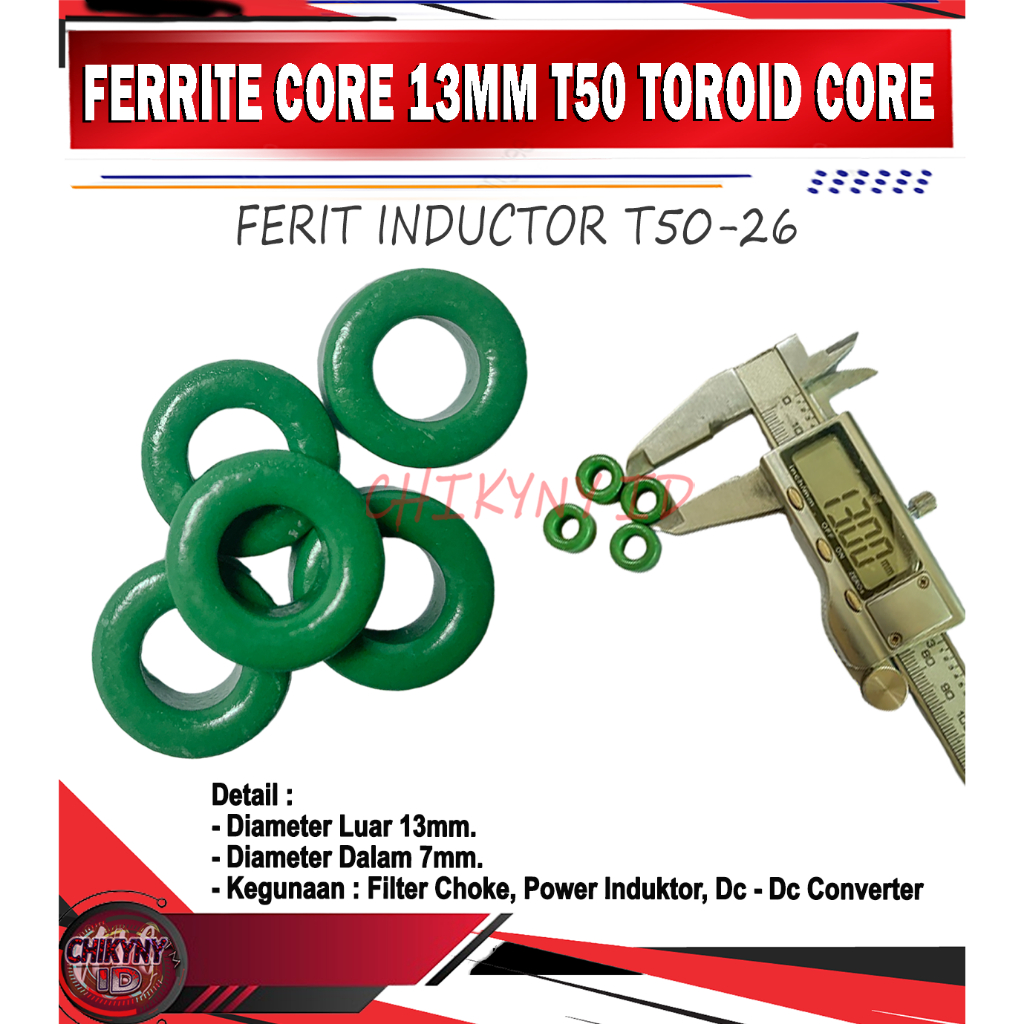 FERRITE CORE TOROID CORE 13MM FERIT INDUCTOR T50-26
