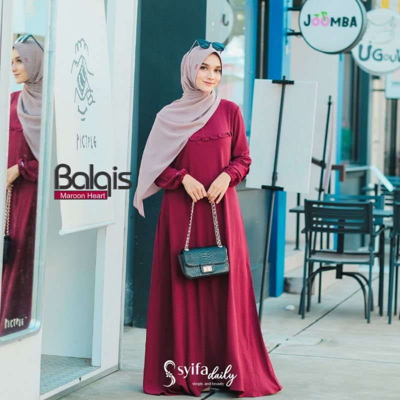 balqis dress by syifa daily