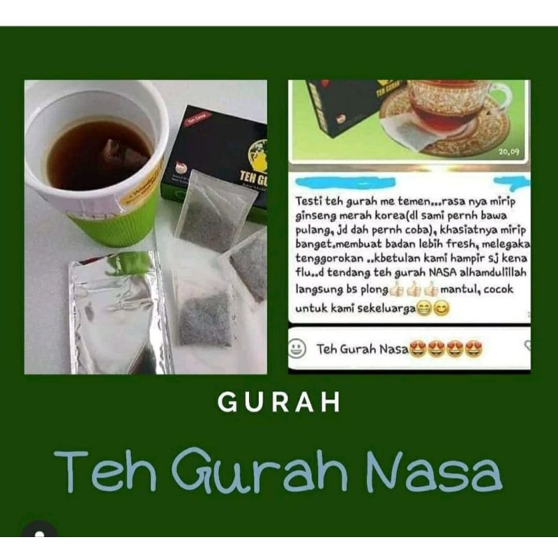 

Teh GURAH Herbal Alami Nasa Original Bisa COD