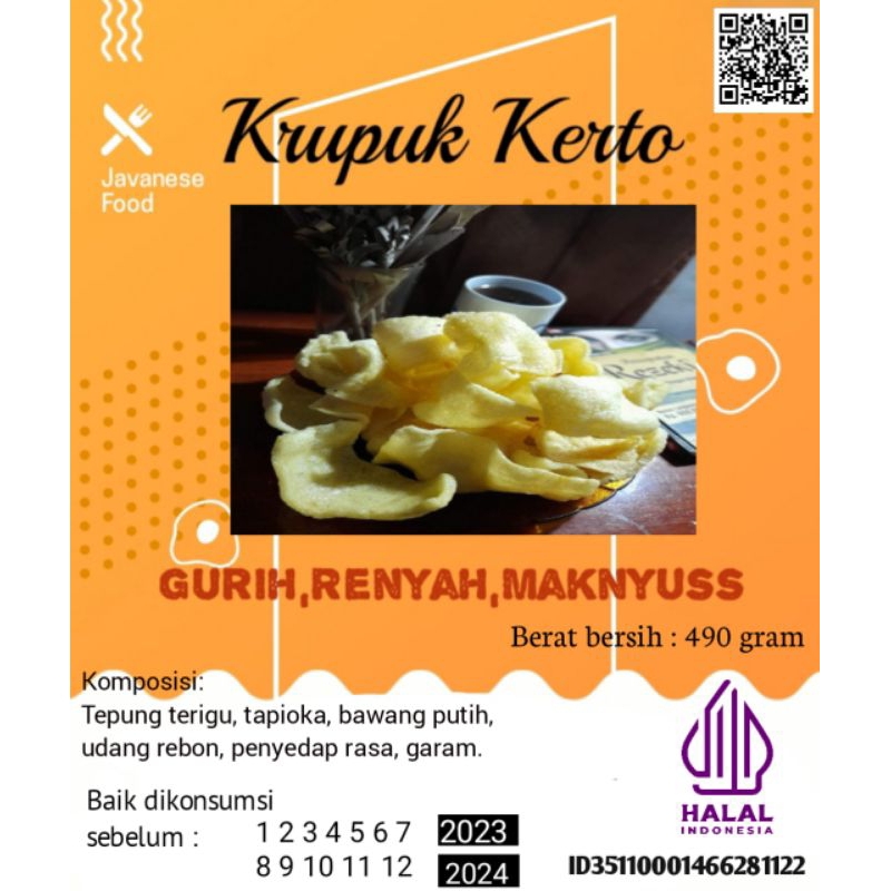 

Kerupuk Mentah Rasa Bawang_KRUPUKKERTO