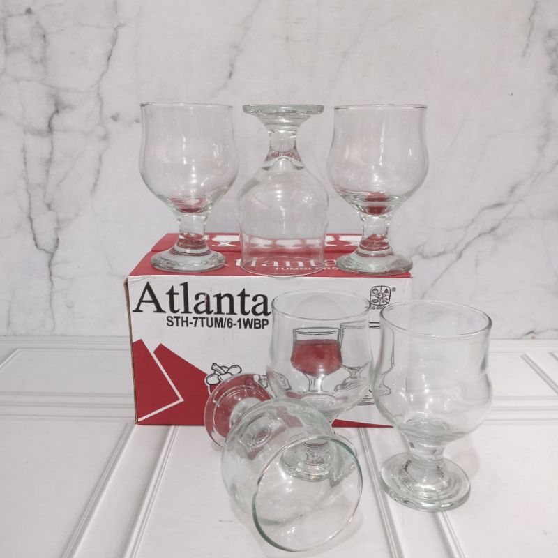 GELAS KEDAUNG ATLANTA/ GELAS SET 6 PCS/ GELAS KADO