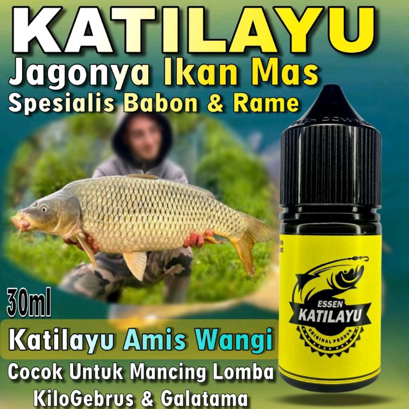 Essen Booster Ikan Mas Aroma Katilayu Original 30ml, Essen Katilayu Ikan Mas Paling Bagus Segala Ump