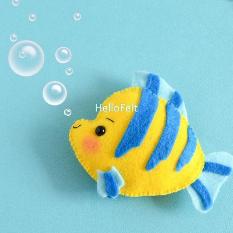 BONEKA SERI MENGENAL HEWAN LAUT DARI KAIN FLANEL