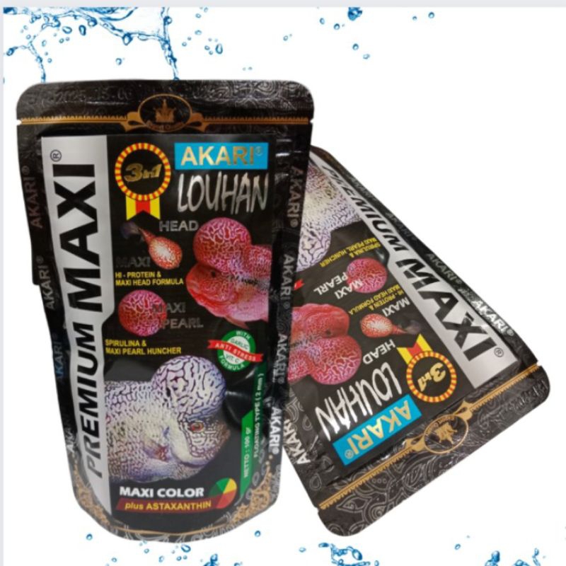 AKARI PREMIUM MAXI LOUHAN 100GR MAKANAN IKAN LOUHAN