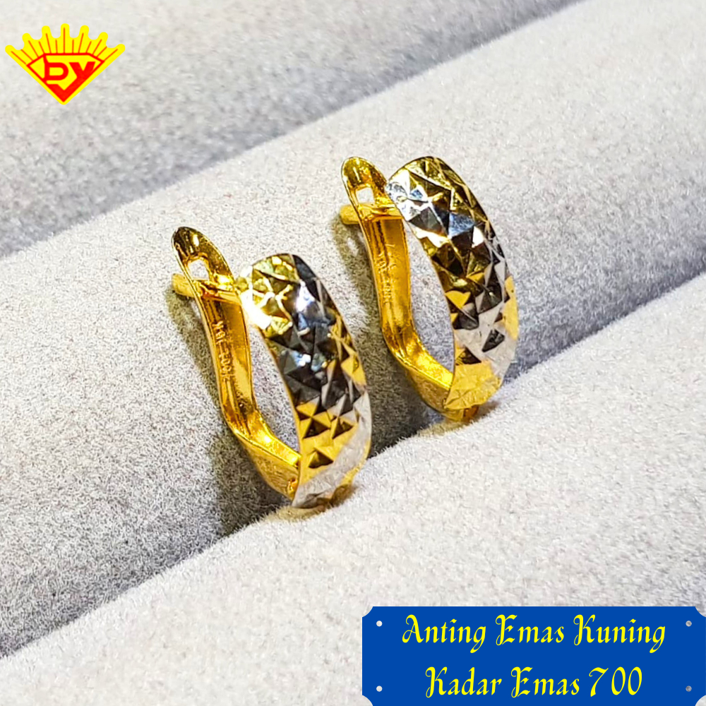 Anting Emas Kuning 901 Kadar Emas 700