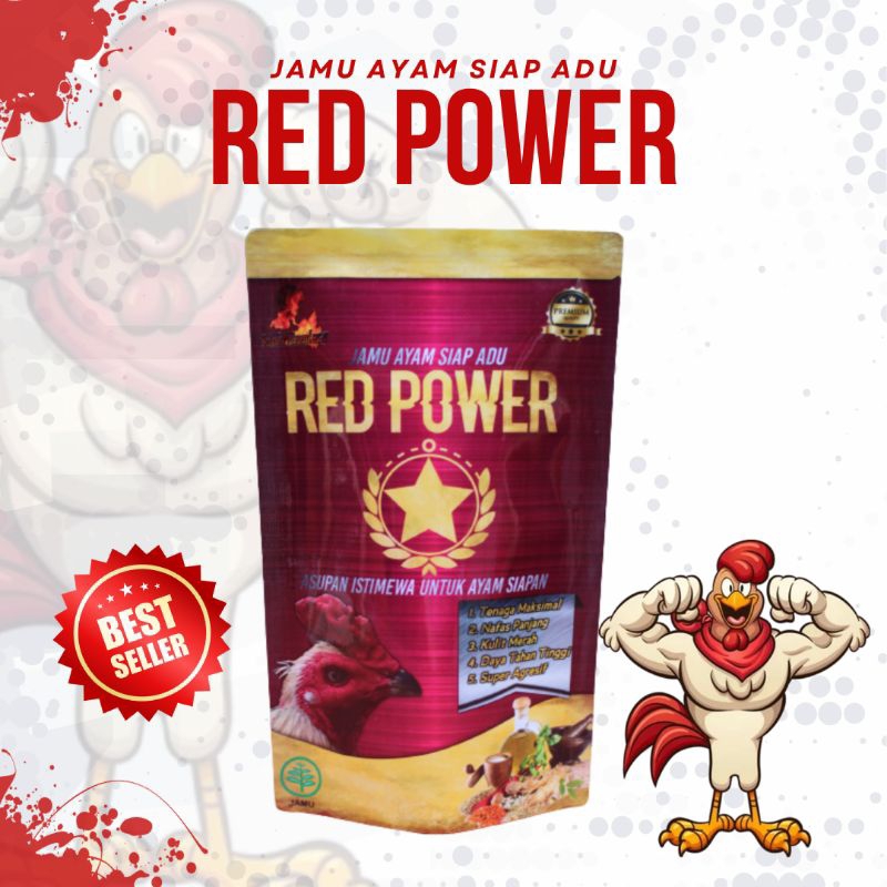 RED POWER jamu ayam Bangkok aduan doping merah nafas panjang tenaga maksimal