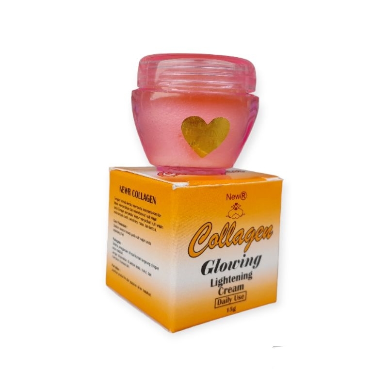Cream Collagen Glowing Cv Herlina Indah Lightening Daily Use 15gr Bpom