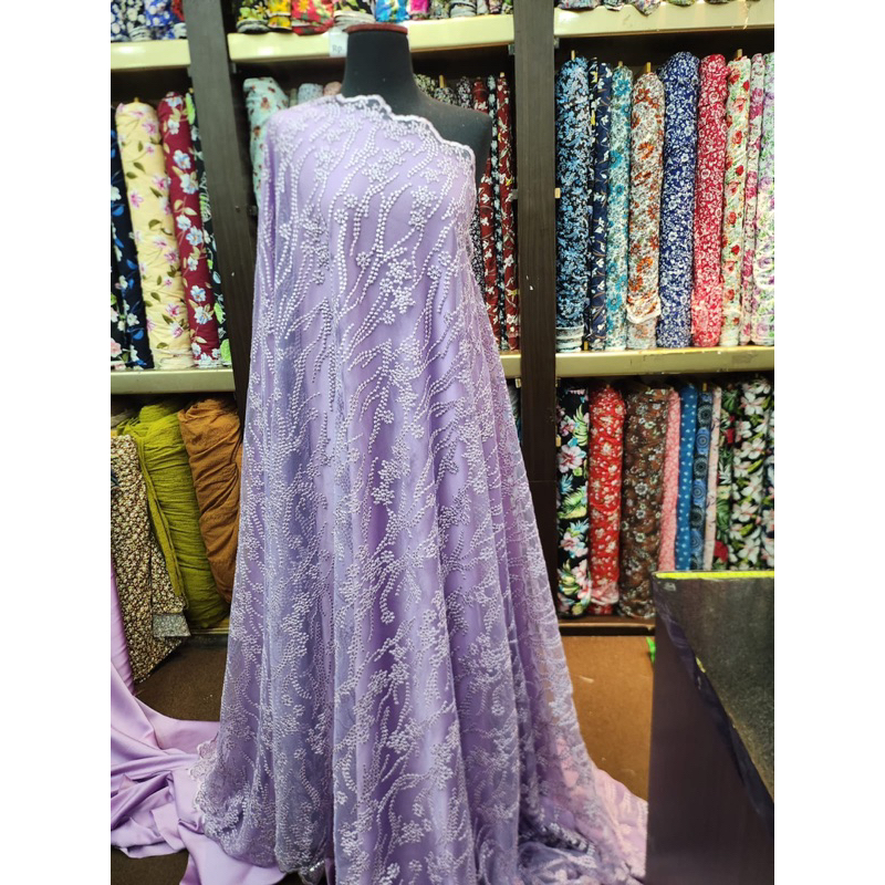 TULLE HAVEN/BAHAN KAIN TULLE BORDIR/KAIN BRUKAT TULLE