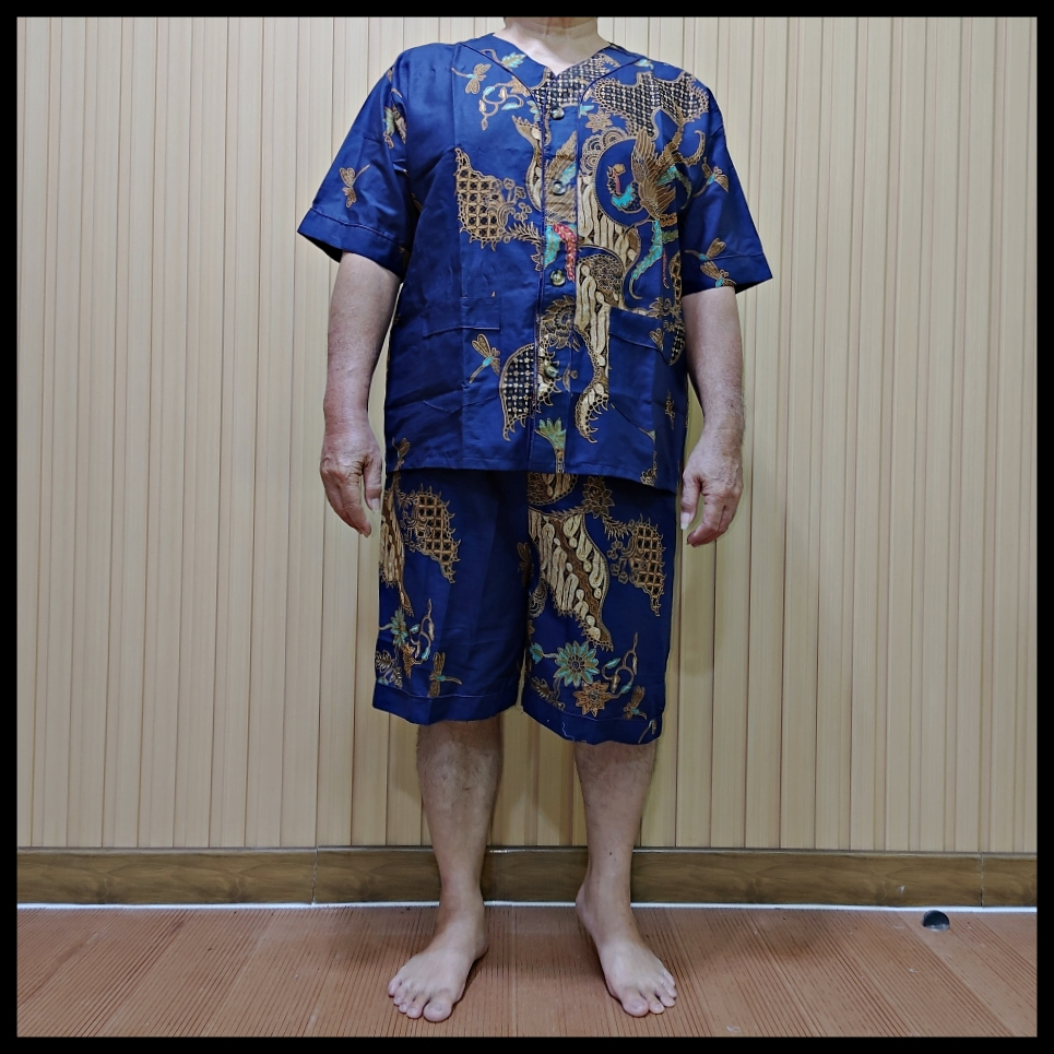 Arbecio - Set Piyama Batik Pria Dewasa Ukuran Jumbo
