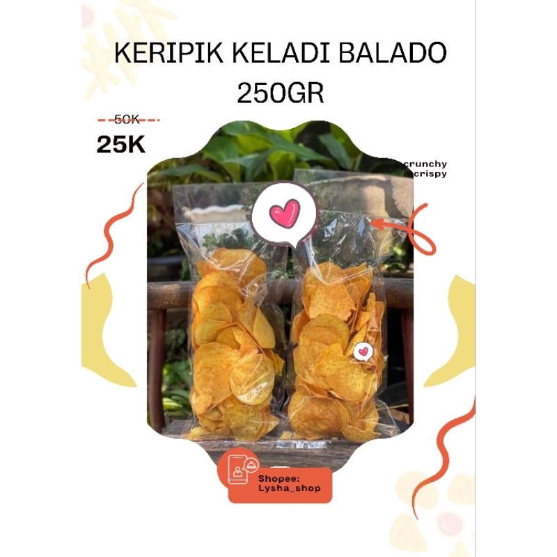 

keripik keladi balado 250gr