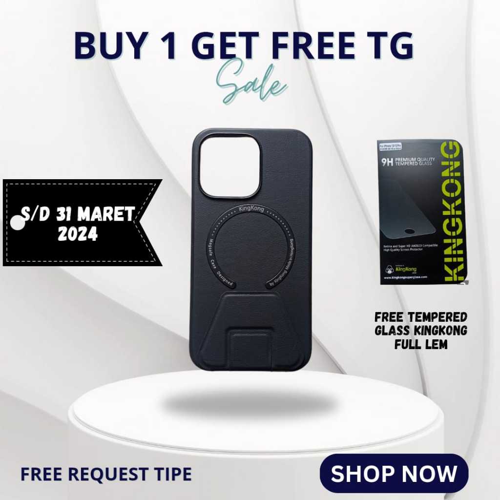 CASE KINGKONG MAGSAFE ORIGINAL IPHONE FREE TEMPERED GLASS KINGKONG FULL LEM 12 PRO MAX 13 PRO MAX CA