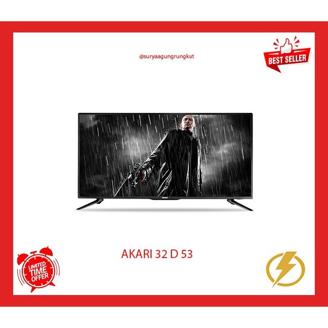 DIGITAL LED TV AKARI 32 INCH USB HDMI - 32 D 53