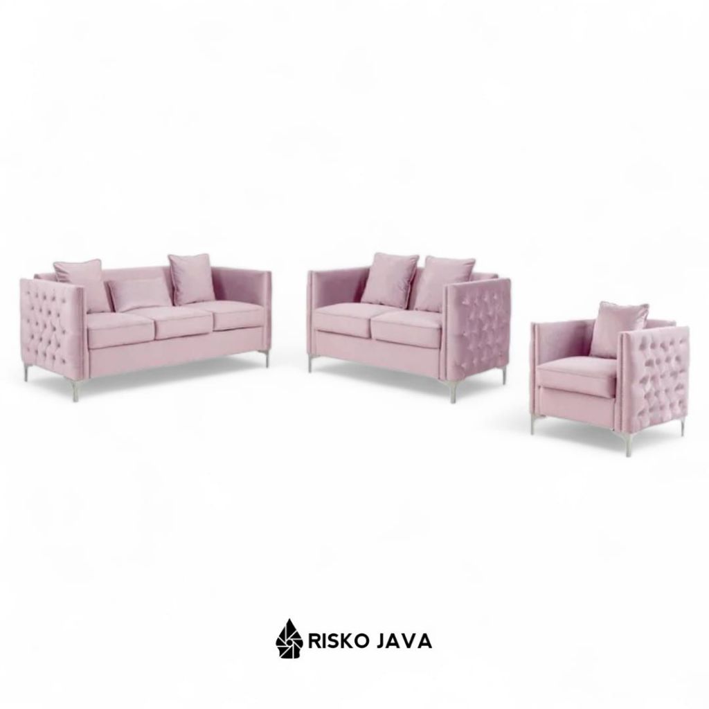 Set Sofa Chesterfield / Sofa Chesterfield Minimalis Modern / Sofa Chesterfield Ruang Tamu / Sofa Che