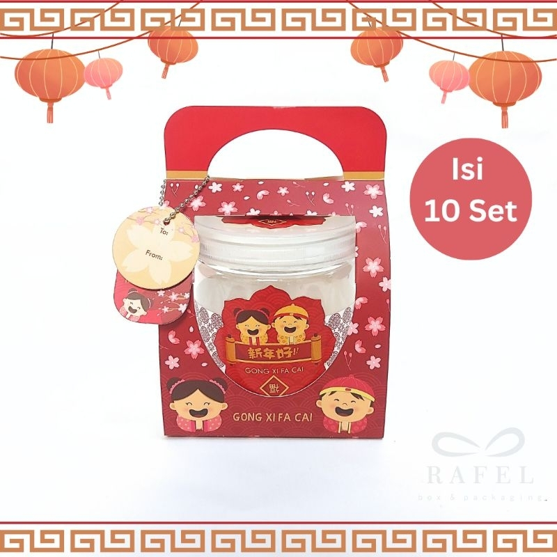 10 Set Box Jinjing Amei Box Imlek Toples 400 600 Ml