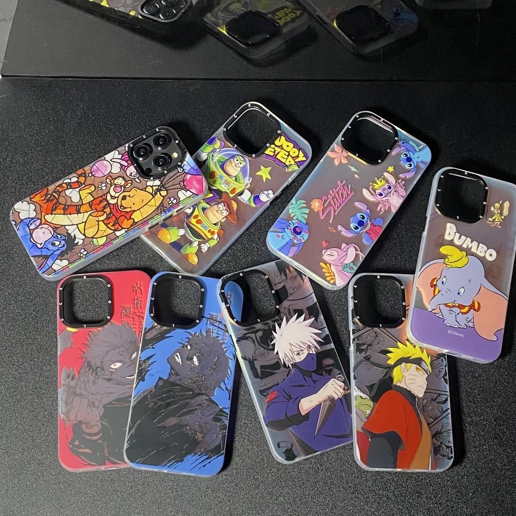 HOLO Casing pelindung HOLOGRAM Jujutsu Kaisen Naruto Kakashi winnie the pooh stitch bumbo toy story 