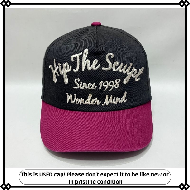 topi visor pendek full bordir tulisan second preloved setelan