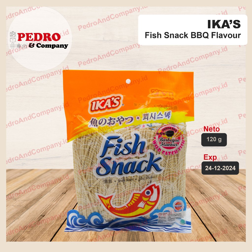 

ika's fish snack rasa BBQ (ORANGE) 120 gram - snack ikan kering snek