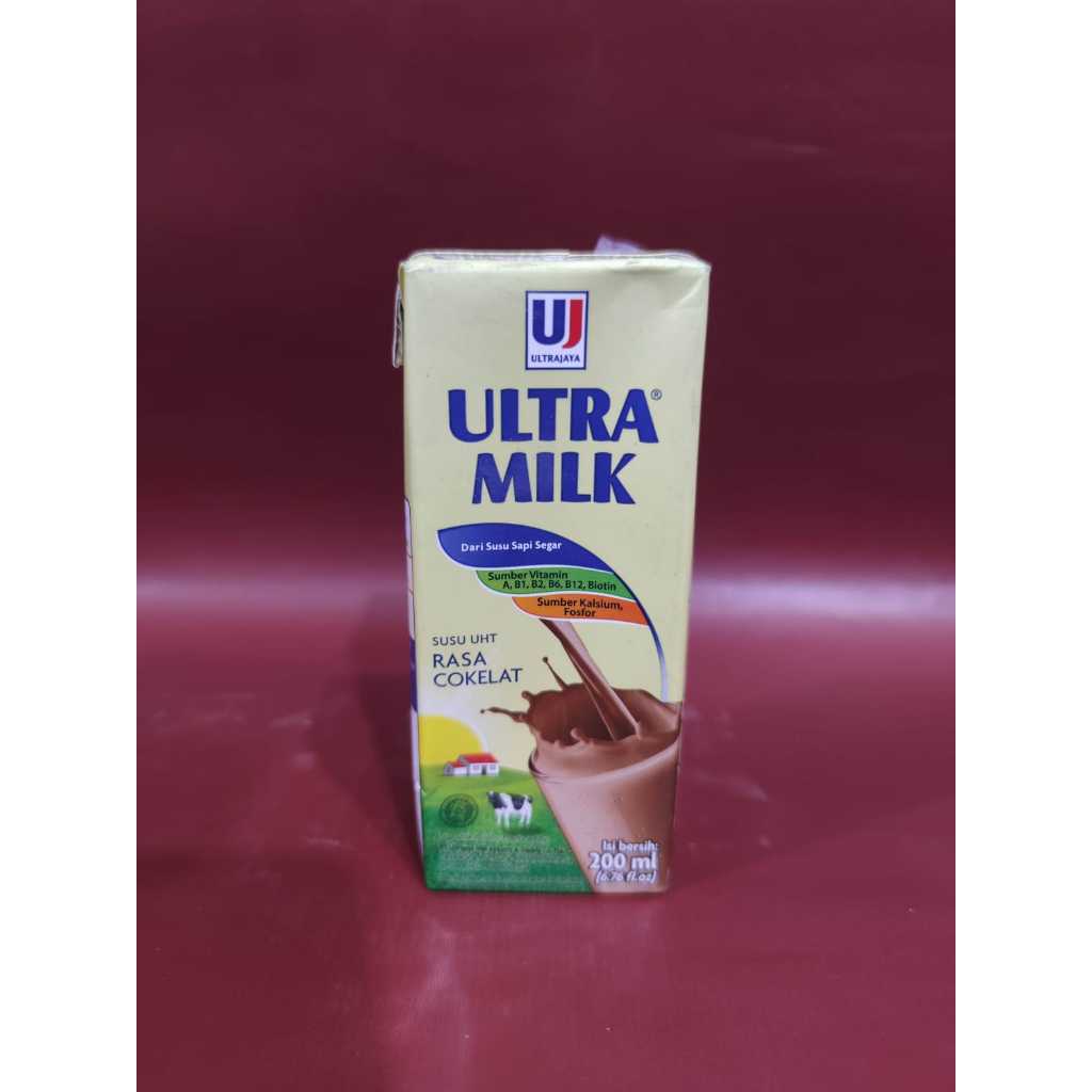 

Ultra Milk Susu UHT Rasa Coklat 200ML