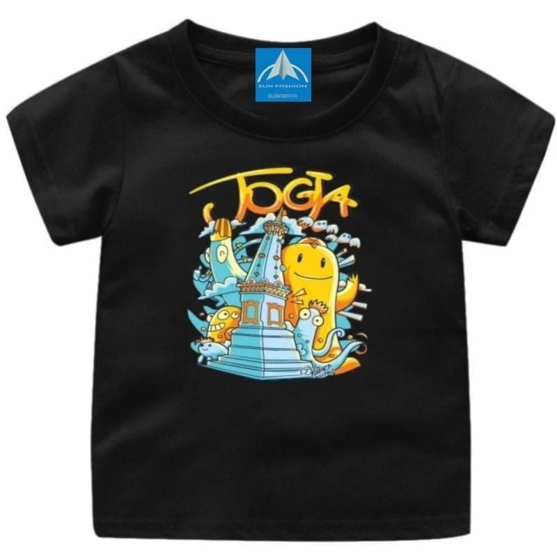 Kaos oblong anak umur 1-12tahun gambar "Tugu Jogja"