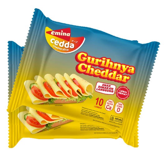 

Keju cheddar emina 10 lembar / emina cheese slice isi 10 / keju lembaran isi 10 lembar / cheddar cheese slice isi 10