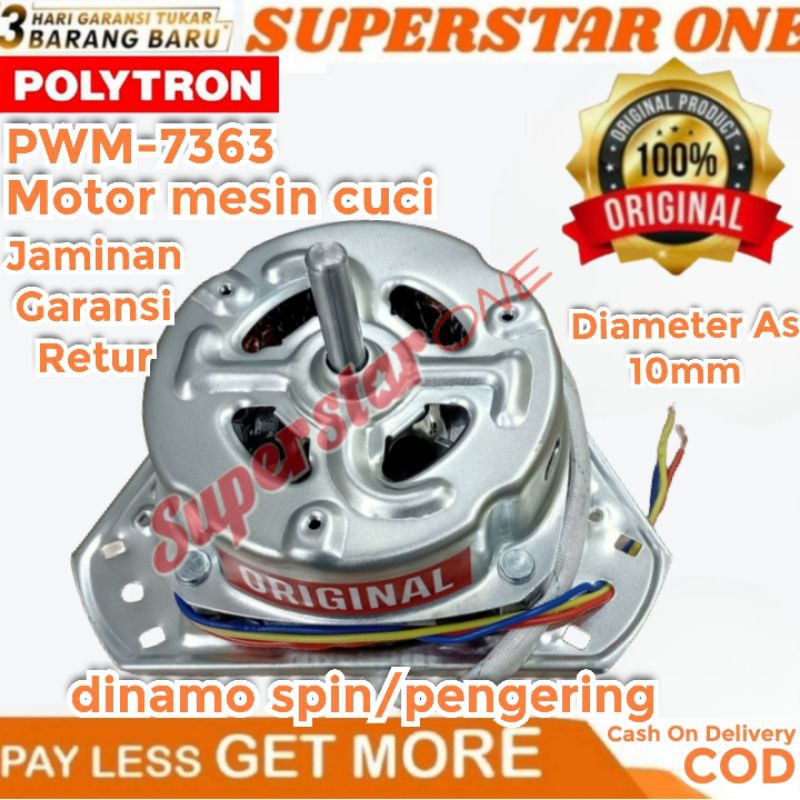 Dinamo pengering/spin mesin cuci polytron PWM-7363/PWM 7363/7363