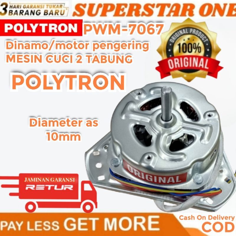 Motor mesin cuci polytron PWM 7067/PWM-7067/7067/DINAMO SPIN/PENGERING