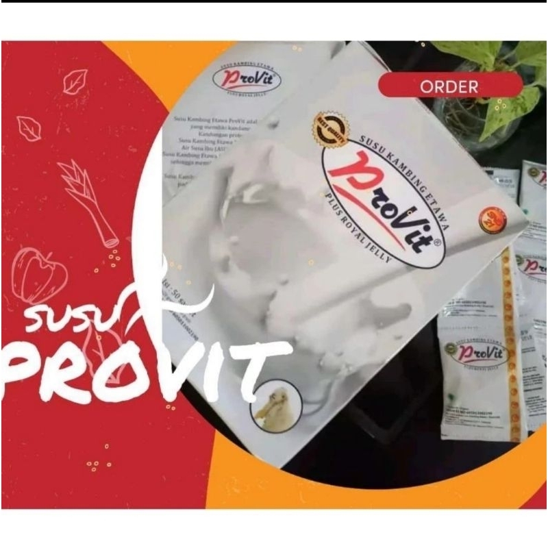 

susu provit erje kemasan baru / susu kambing etawa provit plus royal jelly 1 renceng( 10sashet )
