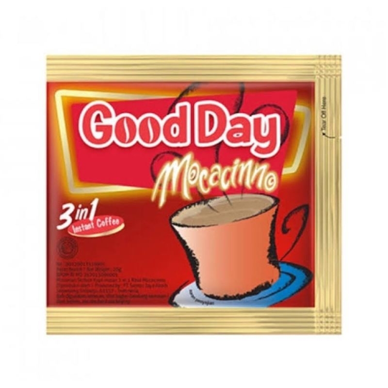 

Goodday Mocacino 1 Renceng / Goodday 10 Sachet / Sashet / Pcs