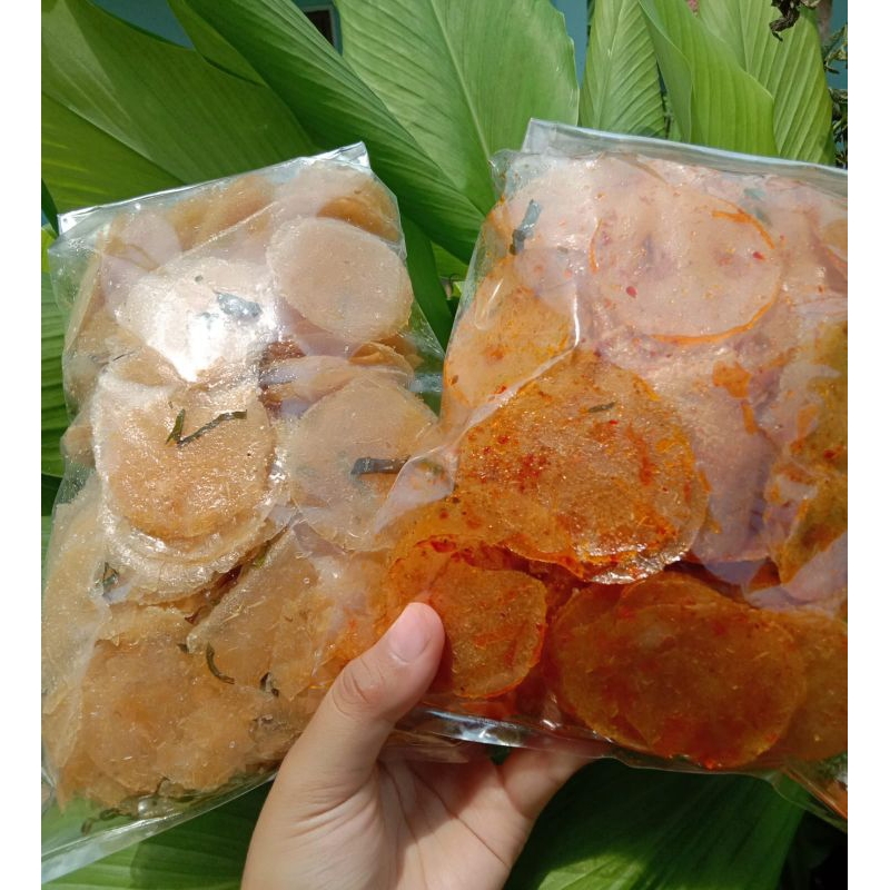 

Kripca Keripik Kaca Pedas Daun Jeruk 500gram