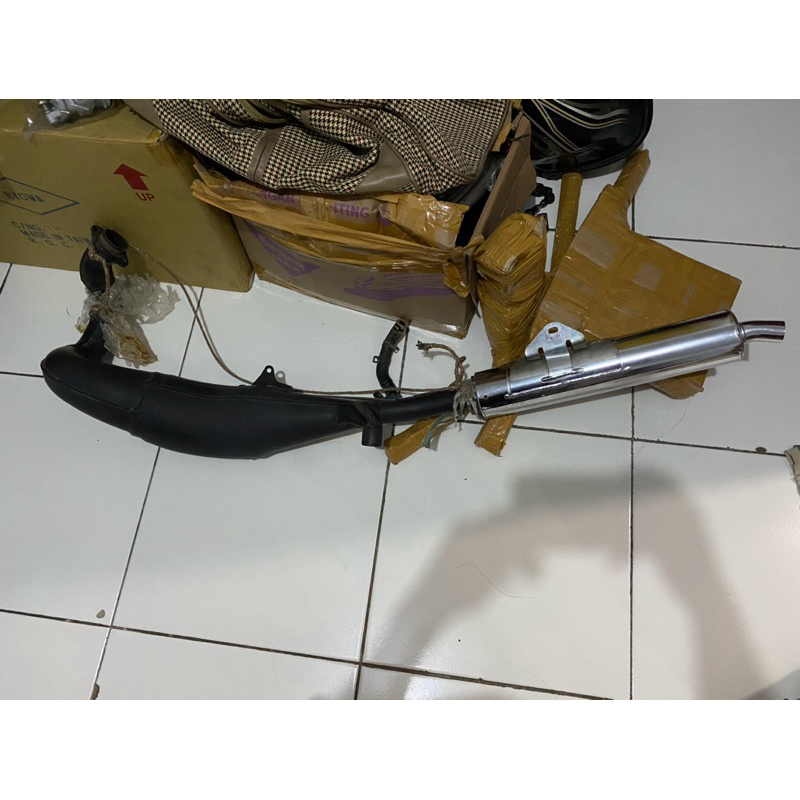 Knalpot standar Kawasaki Ninja R SS Original