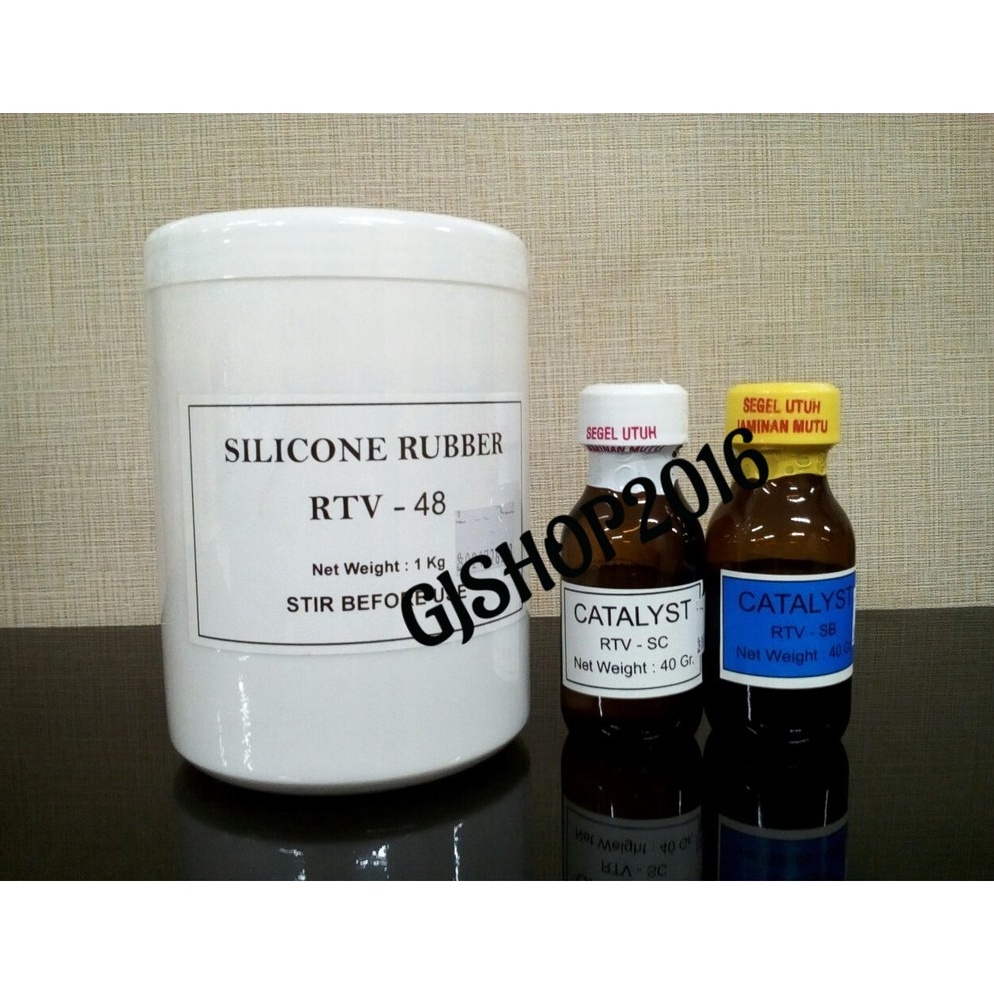 

Produk Silicone Rubber RTV 48 1kg Bahan membuat cetakan mold silicone EDB