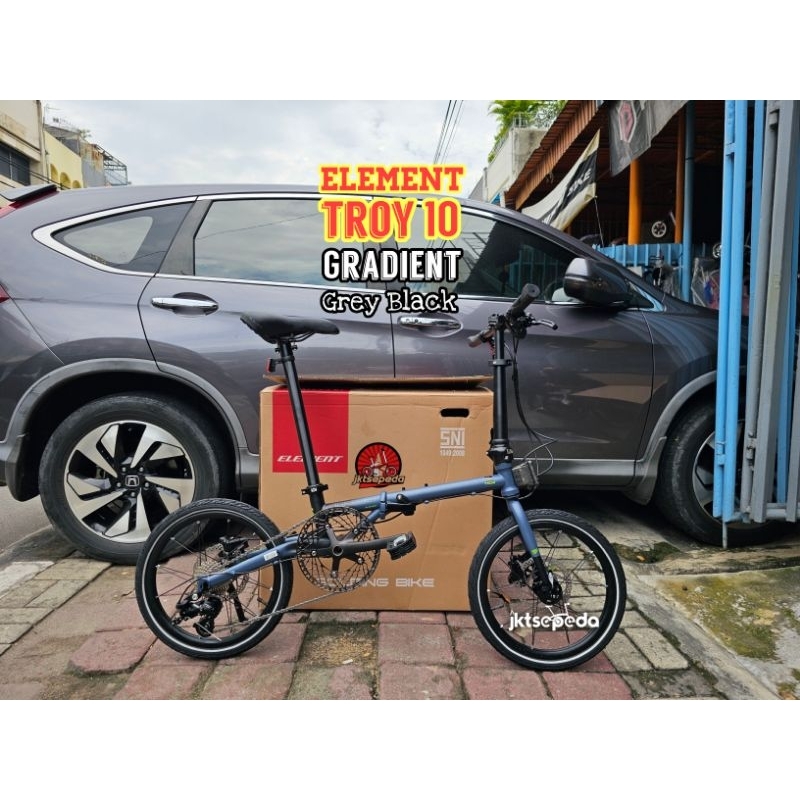 Sepeda Lipat Element Troy 10 Speed Gradient