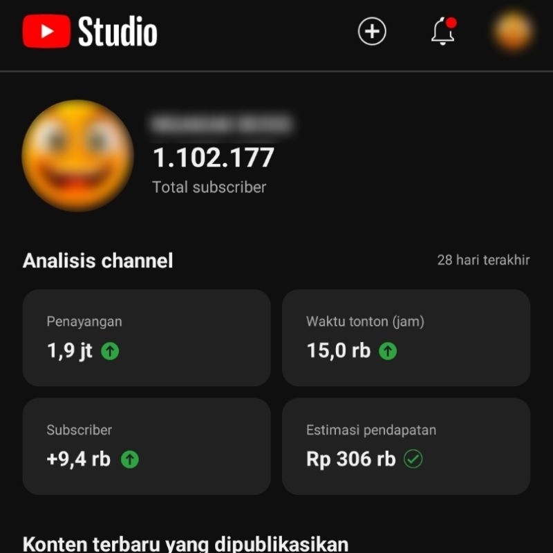 (TERJUAL) AKUN YOUTUBE 1.100.000 Subscriber Akun Tahun 2015