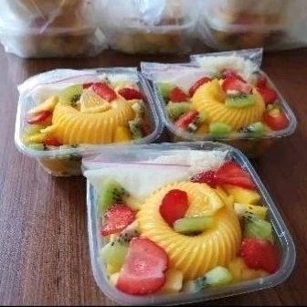 

puding mangga salad buah..3box