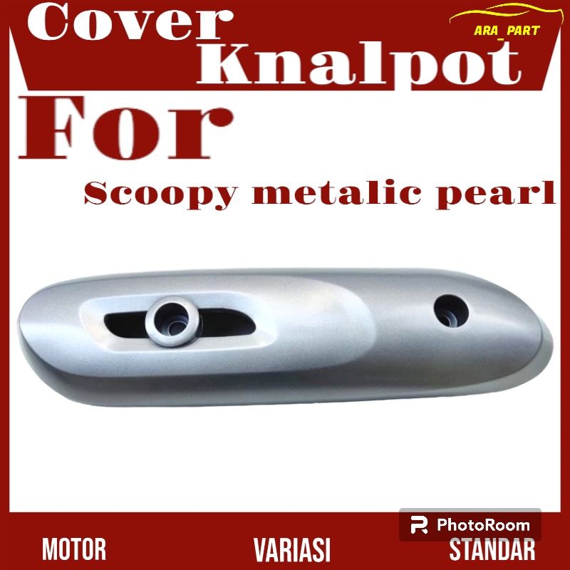 Cover knalpot scoopy 2018 metalik tutup knalpot motor scoopy metalik