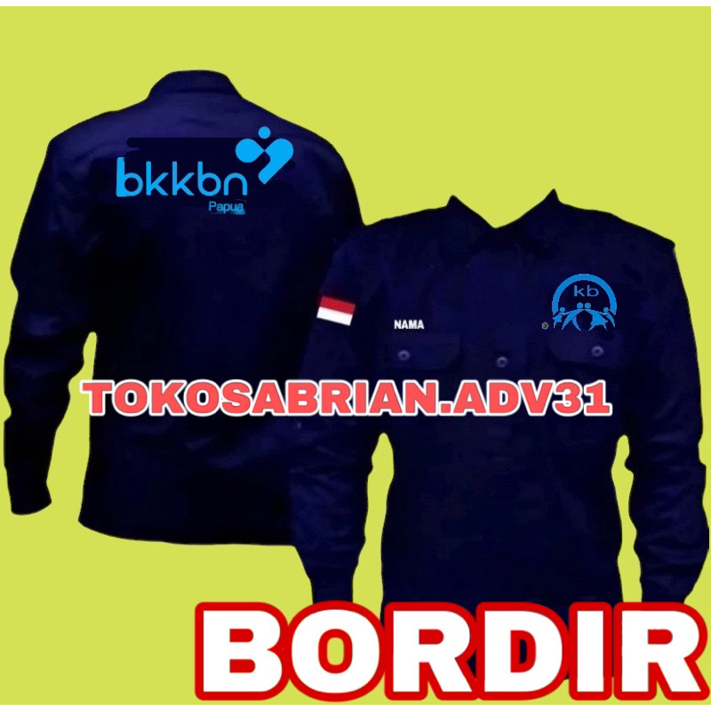KEMEJA BKKBN SERAGAM BKKBN SERAGAM BKKBN KEMEJA BORDIR